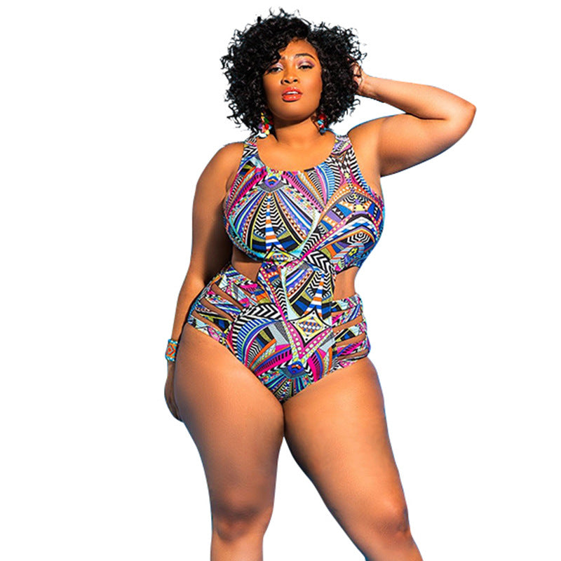 Printed Sexy Foreign Trade One-Piece Swimsuit One-Piece Swimsuit