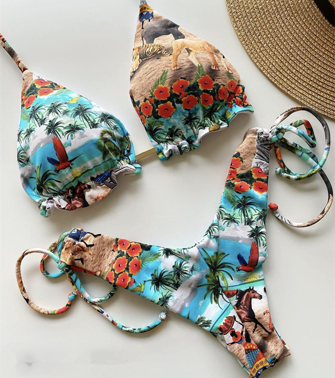 Swimwear Floral Retro Trade Bikini New Sexy Swimwear