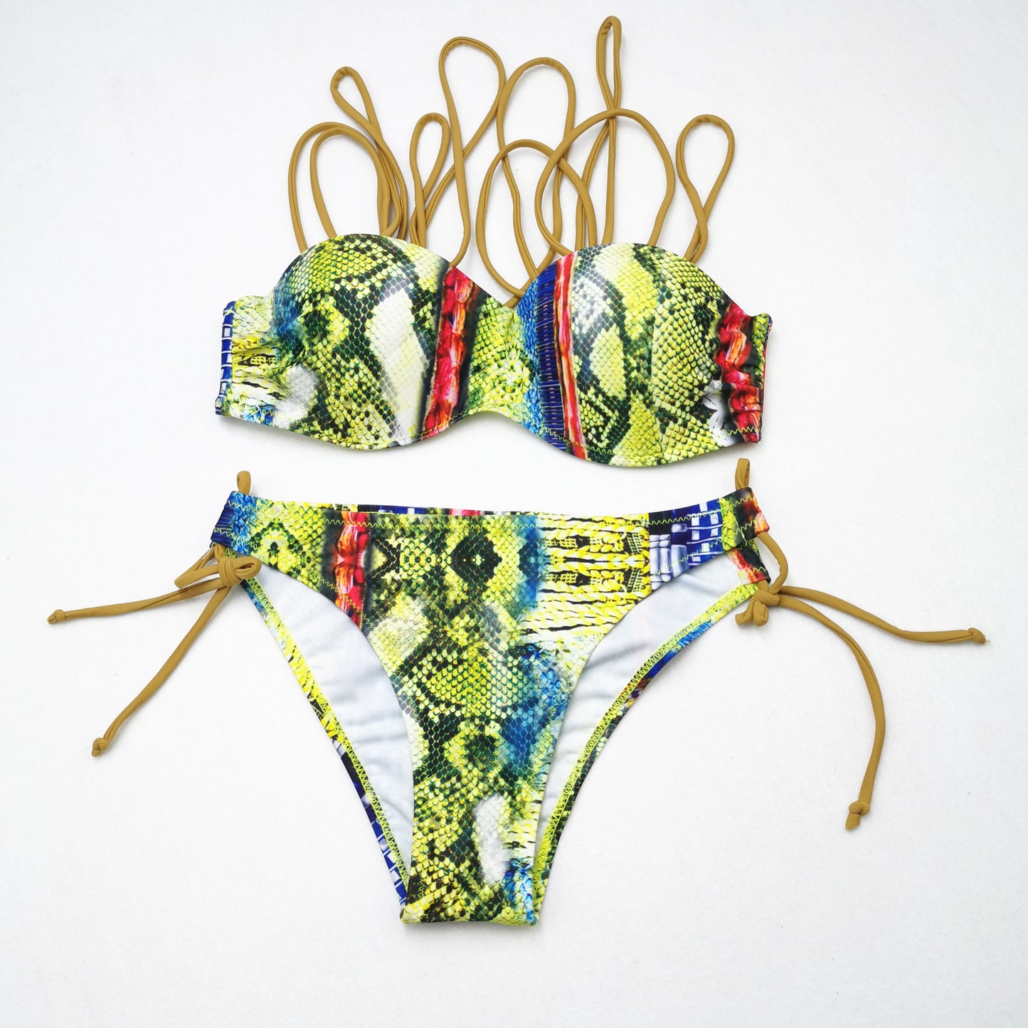 Neon Miami Split Bikini