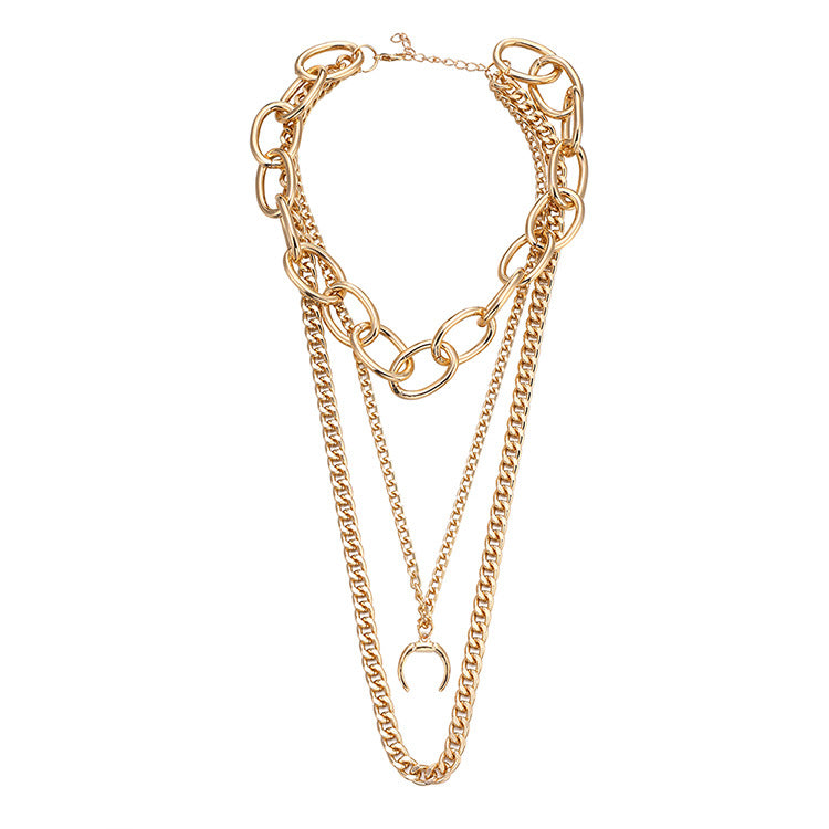 Primal Miami Women Thick Chain Gold Necklace