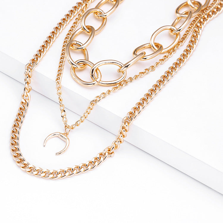 Primal Miami Women Thick Chain Gold Necklace